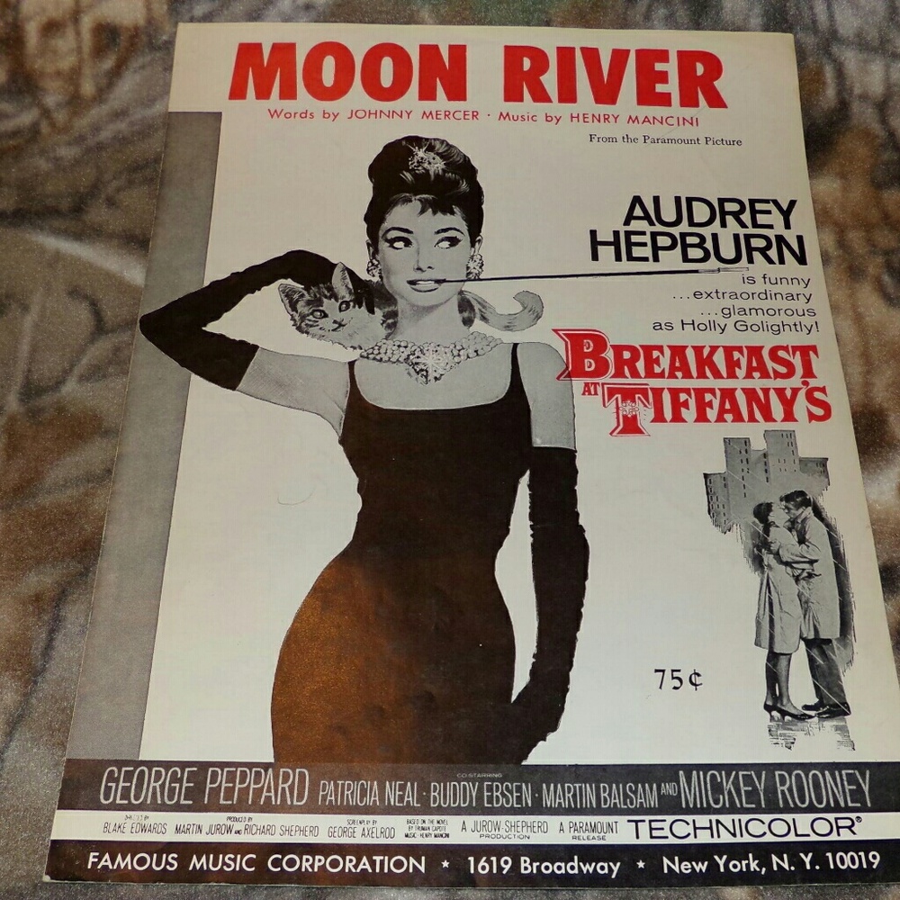 Breakfast at Tiffany ' s vintage sheet music